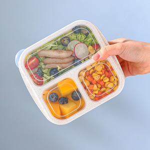 Boîte Bento Syh666 en Gros avec 3 Compartiments, Contenants à Collations pour Préparation de Repas, École et Voyage - Product Image 2