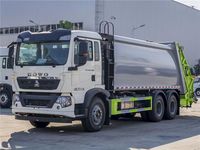 Camion de collecte de déchets Howo 4x2 Chine, neuf, 3-25 m³ avec compacteur et chargeur arrière