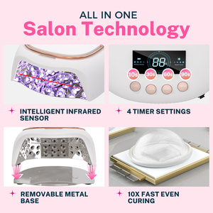 Professional Rechargeable UV LED Nail Lamp 80W for Gel Polish - Fast Drying Nail <strong>Dryer</strong> with 48pcs LEDs - Product Image 4