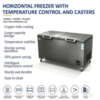 Congélateur vertical commercial de type armoire à glace pour supermarchés - Congélateur à viande économe en énergie avec trois portes