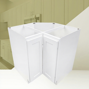 Gabinetes de coctelera al por mayor listos para enviar Esquina de cocina gabinete Lazy Susan RTA gabinete de cocina americano para proyectos multifamiliares - Product Image 1
