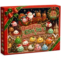 Nouveau Calendrier de l'Avent et Boîte Mystère de Noël de Haute Qualité du Guangdong, Jouets Squishy à Presser pour Enfants, Cadeau de Noël