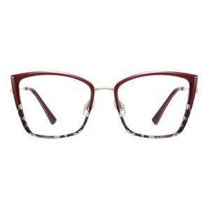 87258 Montures de lunettes anti-lumière bleue Tr90, monture carrée complète, lunettes unisexes avec charnières métalliques élastiques pour un usage quotidien - Product Image 2