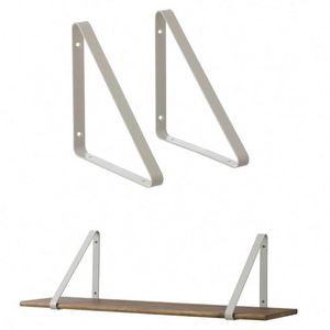 ขายึดชั้นวางของสีขาว WEKIS คุณภาพดีจากโรงงาน ผลิตจากเหล็กหล่อ สำหรับชั้นวางแบบลอยตัว  ขั้นต่ำในการสั่งซื้อน้อย - Product Image 1