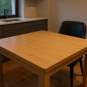 Bamboo <b>Table</b> Top 19.7x19.7 In Square Rounded <b>Corners</b> For <b>Dining</b> Room Furniture - Product Image 2