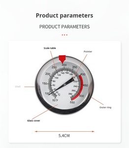 Thermomètre à cadran pour la cuisson de la viande, en acier inoxydable, avec tige, pour la friture profonde, avec une lecture instantanée - Product Image 6