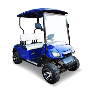 Çin sıcak satış veya elektrik powered 2 koltuklu kulübü araba Golf arabaları buggy off road lastikler ve lityum pil ile