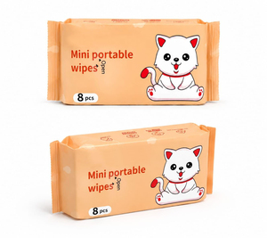 Toallitas Húmedas para Bebé, Mini, Sin Alcohol, Sin Perfume, Paquete de 64 Unidades, Venta al Por Mayor - Product Image 4