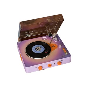 Tocadiscos de Vinilo Todo en Uno con Altavoz, Pantalla y Control Remoto, Tocadiscos de 3 Velocidades, Tocadiscos de Vinilo con Bluetooth - Product Image 1