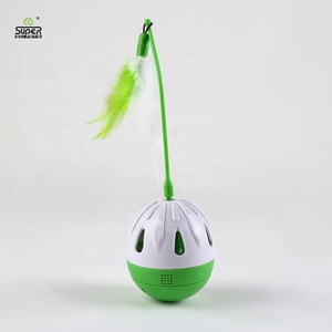 Đu lên quả bóng với chuỗi lông mèo trêu chọc thanh điện tử Tumbler đồ chơi cho mèo - Product Image 1