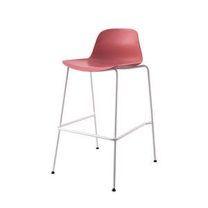 Bán buôn giá rẻ đầy màu sắc xách tay Stackable nhựa PP vỏ kim loại chân Phân thanh ghế - Product Image 1
