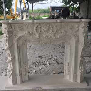 Tùy chỉnh Victorian Trắng Carrara lò sưởi bằng đá cẩm thạch điêu khắc tinh chỉnh đá cung cấp freestanding trang trí nội thất tinh thần hoa - Product Image 1