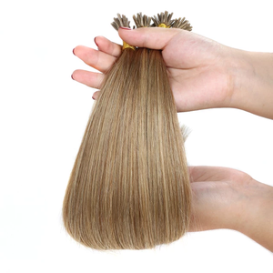 Extensions de cheveux à pointe en I en kératine double épaisseur Jasminebeauty, prix de gros, 100 % cheveux humains Remy #   Extensions de cheveux blondes glacées à pointe I - Product Image 3