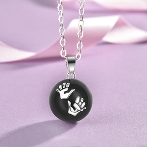 Bambino handprint gravidanza angelo chiamante sfera di armonia bola messicano di angelo del pendente della <span class=keywords><strong>collana</strong></span> - Product Image 5