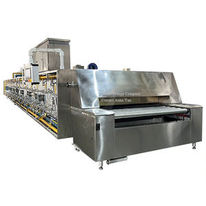 Machines de boulangerie Ceinture de chauffage au gaz à haute température Convoyeur à plaques à chaîne Tunnel de cuisson Four Tunnel Four Ligne de torréfaction - Product Image 2