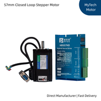 Kit Motor Stepper Loop Tertutup Layar Digital NEMA 23 57mm 1.2Nm 2.2Nm 3Nm HBS57HD Driver Servo Hibrida Kecepatan Tinggi untuk Router CNC