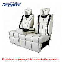 Sofá Cama Turco de Lujo con Carga Inalámbrica para Auto, Asiento Trasero Multifuncional para VCLASS V260 W447 Vito