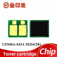 Compatibel CF540A CF541A CF542A CF543A 203a Cartridge Chip Voor M254dw M254nw M281FDN M281FDW M280NW Toner Chip Reset