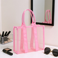 Mode petit sac fourre-tout de plage maille sac cosmétique grande capacité Portable douche Caddy salle de bain organisateur personnalisé