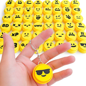 Llavero con Forma de Teclado, Impreso en 3D, Botón Novedoso, Juguete Antiestrés, Divertido y Bonito, Llavero de Plástico con Carita Sonriente, Regalo - Product Image 1