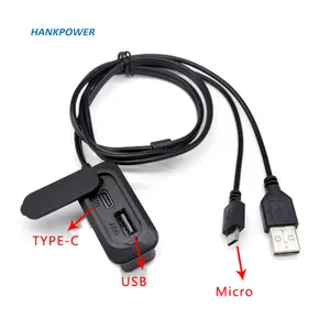 Zaino adattatore di ricarica USB C esterno micro cavo di ricarica custodia borsa accessori connettore di tipo C.