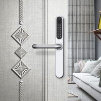 Nouvelle serrure intelligente européenne Tuya Ttlock avec télécommande, carte d'identité, déverrouillage biométrique par empreinte digitale, étanche, pour porte en bois, carte mémoire