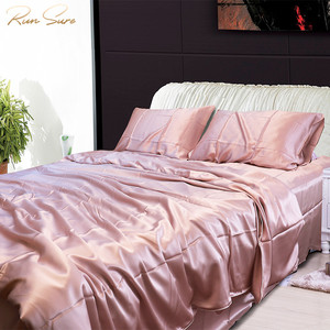 Ensemble <span class=keywords><strong>de</strong></span> literie en soie <span class=keywords><strong>de</strong></span> luxe housse <span class=keywords><strong>de</strong></span> <span class=keywords><strong>couette</strong></span> 100% soie classique couvre-lit matelassé <span class=keywords><strong>reine</strong></span> couvre-lit en soie - Product Image 6