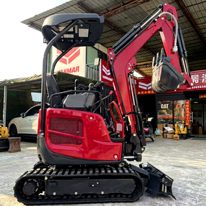 Excavadora de cadenas compacta Yanmar17 usada para paisajismo, agricultura y construcción rural - Product Image 1