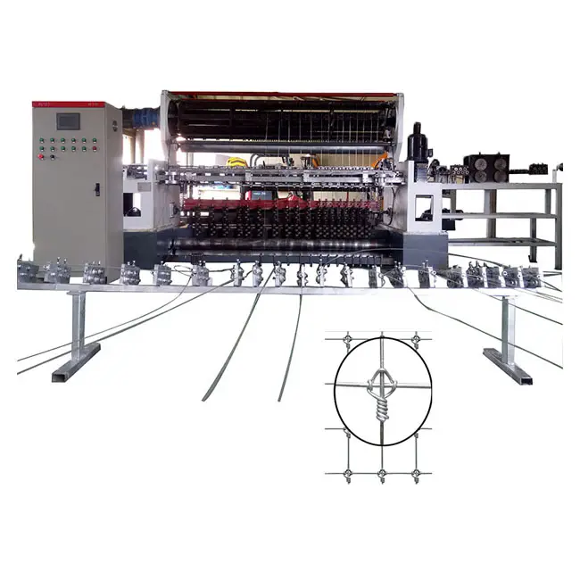 Fully automatic animal livestock deer fence fixed knot mesh machine