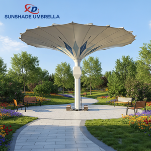 <span class=keywords><strong>Sombrilla</strong></span> Eléctrica <span class=keywords><strong>Resistente</strong></span> con Lona de PVC, Control Remoto, Retráctil, <span class=keywords><strong>Resistente</strong></span> <span class=keywords><strong>al</strong></span> <span class=keywords><strong>Viento</strong></span>, para Uso Comercial en Exteriores, Impresión de Logotipo Personalizado - Product Image 1