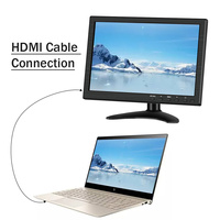 Monitor de pantalla táctil IPS LED de 10 pulgadas con altavoz, alta brillo, LCD, TV, HDMI, VGA, Raspberry pi, barato, venta al por mayor