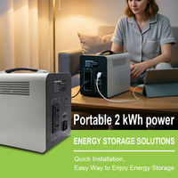 Stasiun Penyimpanan Energi Portabel 2KWh 1000W BC1000 Baterai LFP Pengisian Daya Senyap Generator Tenaga Surya untuk Berkemah di Luar Ruangan