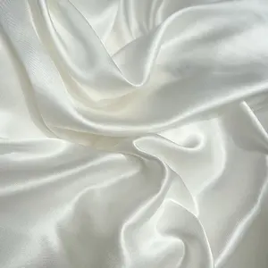 100% Natural Silk With Double Side Satin 32mm Silk Double Satin Mulberry Silk Fabric For Wedding Dress
