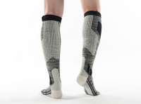 Chaussettes de ski personnalisées en laine mérinos tricotées au genou pour skateboard, snowboard, randonnée et sports d'hiver
