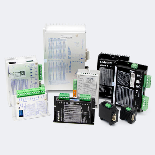 UMOT 0-6A 8-240V Pulse+direction RS485/EtherCAT/CANopen AC/DC Driver for Nema8/11/14/17/23/24/34 Stepper Motor/AC Servo Motor