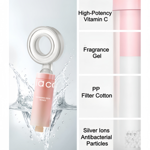 Douchefilter VC SkinCare Parfumgeurende Ontkalkingsfilter Universeel Badfiltratiesysteem Haar- & Huidverzorging Waterzuiveraar - Product Image 2