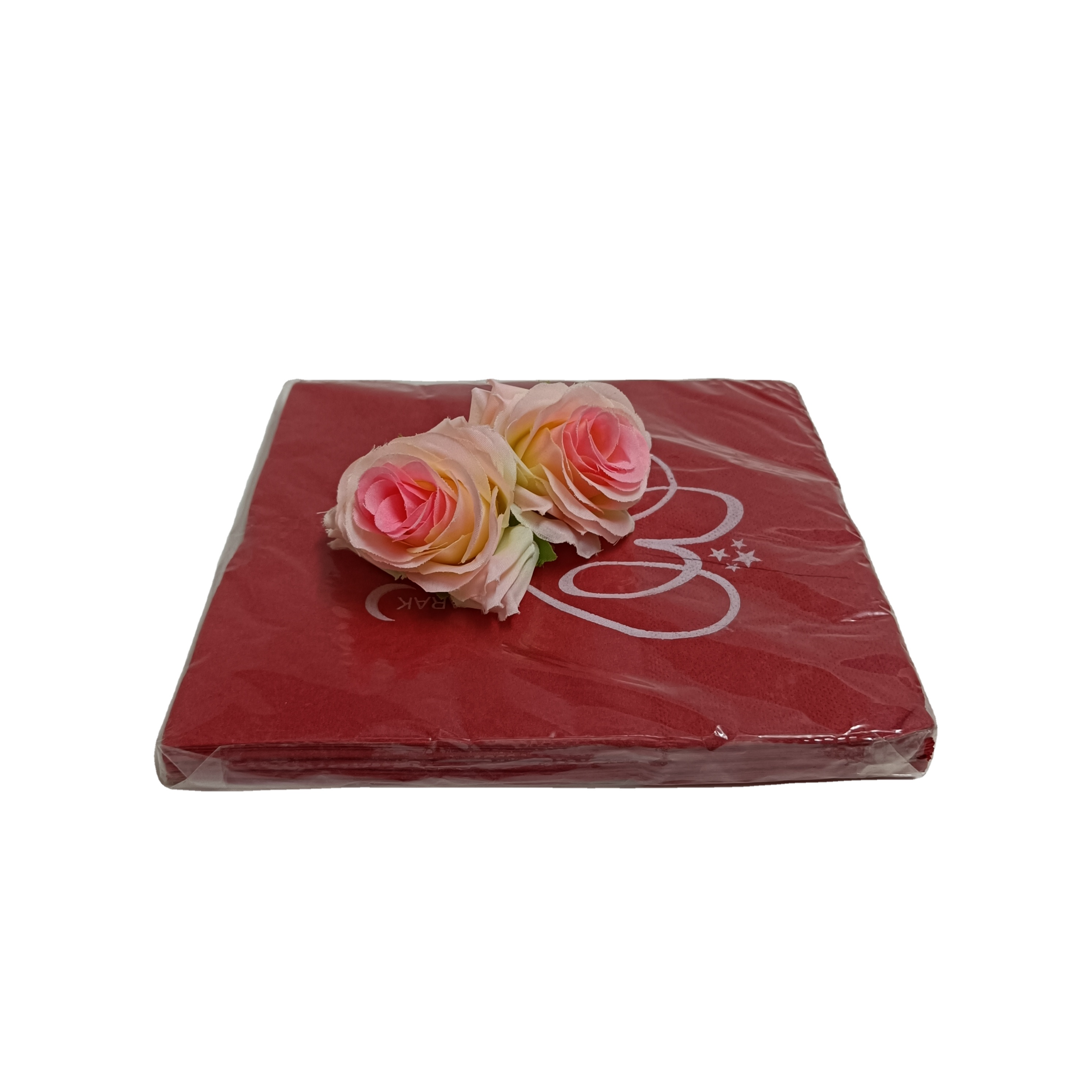 Цветные декоративные бумажные салфетки для коктейлей SP584 с горячим тиснением, рождественские бумажные обеденные салфетки