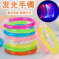 Bracelet en plastique lumineux LED Rave à piles bracelets clignotants pour fêtes d'anniversaire mariages cadeaux de fête
