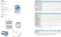 Accouplement flexible à double diaphragme en alliage d'aluminium à couple élevé et réversible Nobengr 34x45