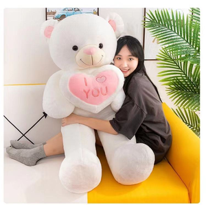 Hadiah Hari Valentine besar beruang Teddy warna-warni dengan boneka cinta grosir mainan mewah beruang Teddy besar kustom - Product Image 2