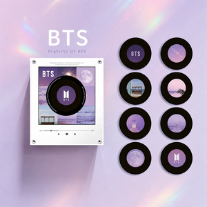 แม่เหล็กติดตู้เย็นรูปแผ่นเสียงไวนิล BTS NFC <span class=keywords><strong>พ</strong></span>ร้อมรูปภาพสั่งทำได้ เล่น<span class=keywords><strong>เพลง</strong></span>จาก <span class=keywords><strong>Spotify</strong></span> ได้ ของตกแต่งบ้าน ของขวัญสำหรับแฟนคลับ Kpop ARMY - Product Image 1