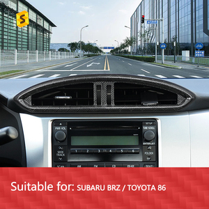 Accessori <span class=keywords><strong>Interni</strong></span> Auto in Vera Fibra di Carbonio, Copertura Decorativa per Bocchette di Ventilazione della Console Centrale per <span class=keywords><strong>Interni</strong></span> Auto <span class=keywords><strong>Subaru</strong></span> - Product Image 3