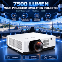 Projecteur de simulation pour grandes surfaces 7500 Lumens WUXGA Laser à courte focale avec installation à 360°