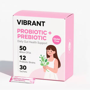 Probiotici OEM TK per Donne e Adulti, 50 Miliardi di Batteri, Benefici per la Bellezza, Polvere Istantanea, Confezione da 30, Integratore Alimentare - Product Image 1