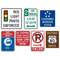 Panneau de signalisation routière réfléchissant en aluminium durable pour voiture, triangle de signalisation, panneaux de signalisation routière, noyau ignifuge, imprimé UV, marque Alumetal