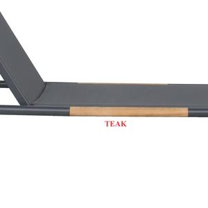 Tumbonas de Lujo de Aluminio y Madera de Teca, Paquete Pequeño, Modernas, Metálicas, para Villa, Hotel, Jardín, Playa, Piscina - Product Image 5