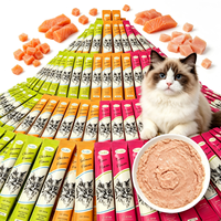 Friandises humides pour chats au poulet, riches en protéines, sans céréales, 15g, saveurs variées, bâtonnets sains