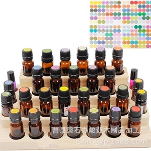 Wooden Essential Oil Storage Rack 3 Tier <b>Desktop</b> Organizer For Cosmetic Personal Care Products - Product Image 3