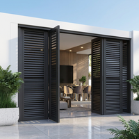 Volets roulants horizontaux modernes en aluminium haute performance Rolansini, protection contre les tempêtes et les ouragans, isolés NFRC