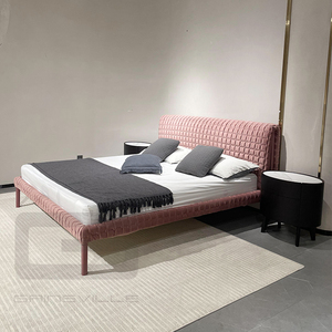 Gainsville muebles de lujo de alta calidad dormitorio tapizado 1,5 y 1,8 M juegos de cama matrimonial juego de cama doble - Product Image 5